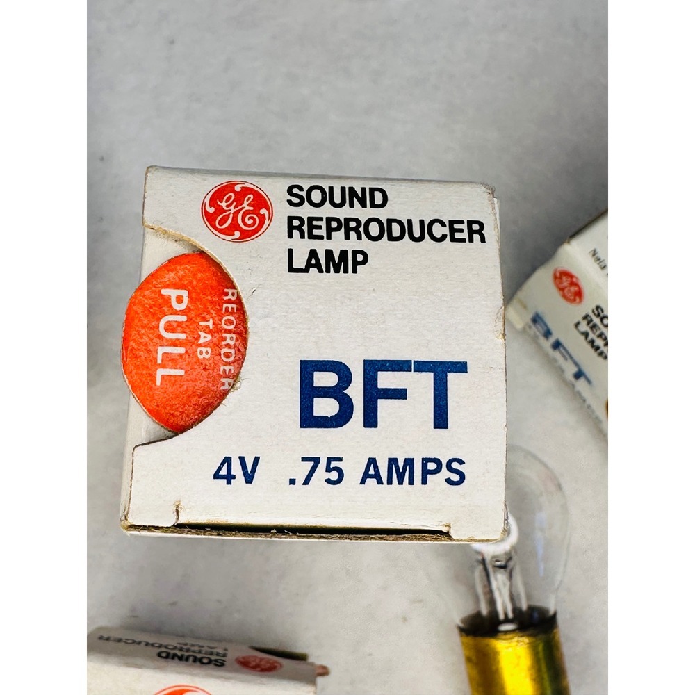 7 GE Sound‎ Reproducer Lamp BFT 4V .75 Amps Vintage Light Bulb Projector NOS - Picture 5 of 5